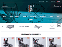 Tablet Screenshot of coasthockeyshop.com
